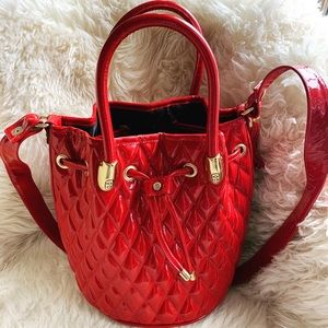 ✨SOLD✨✔️✔️ Marino Orlandi Red w Gold Hobo Bag